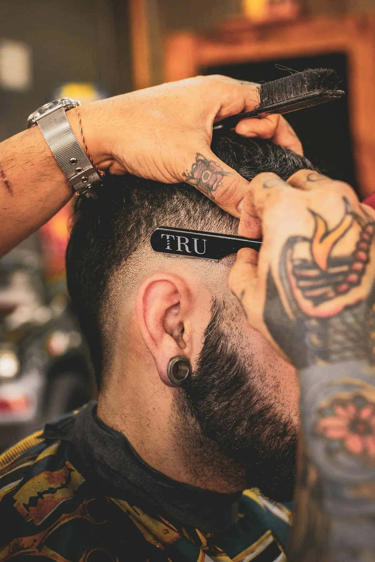 Präziser Boxed Beard mit sauberer Bartrasur